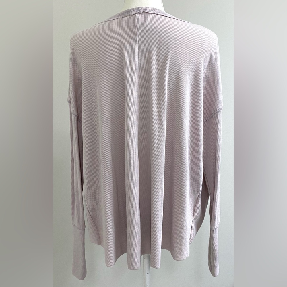 By Together Womens M Gray Ribbed Top Boho Fall Y2K Festival Streetwear Utility - Picture 4 of 15